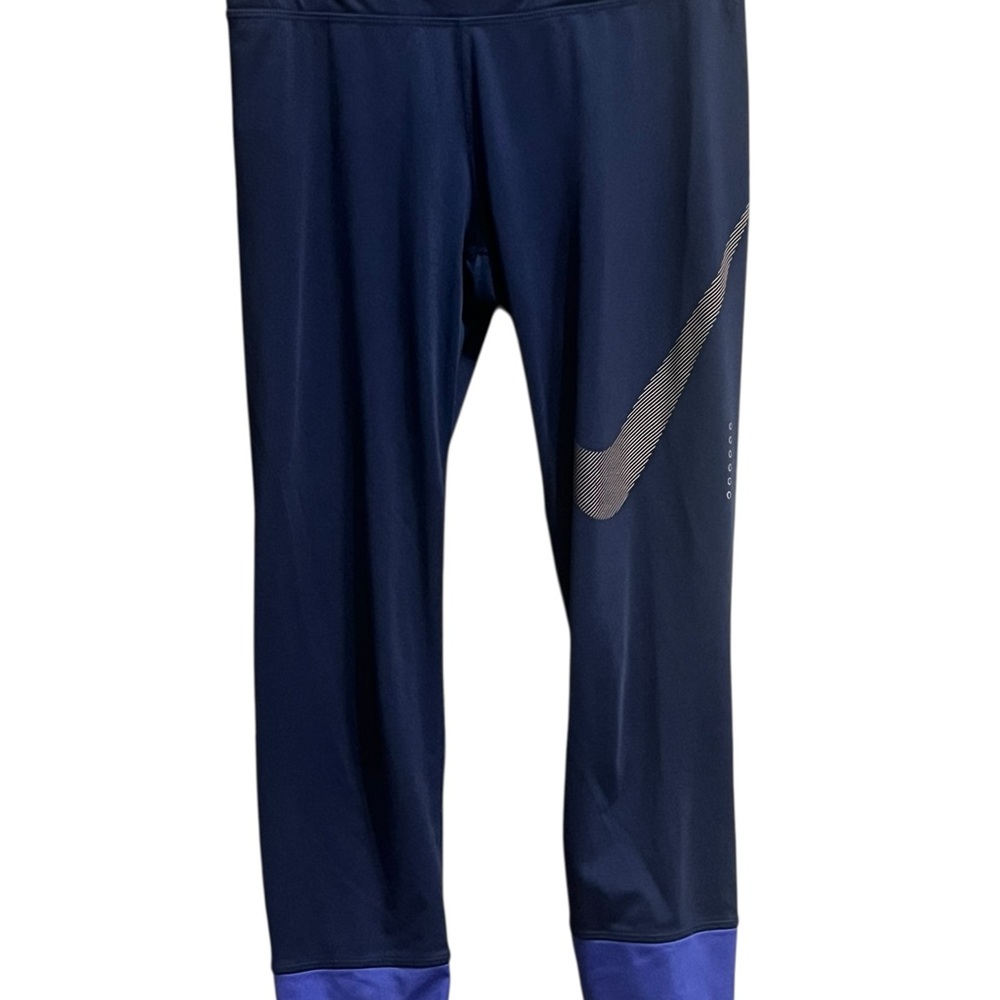 Nike Navy and Royal Blue Dry Fit Leggings